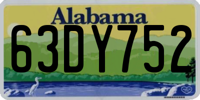 AL license plate 63DY752