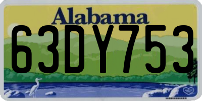 AL license plate 63DY753