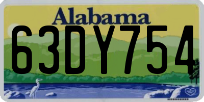 AL license plate 63DY754