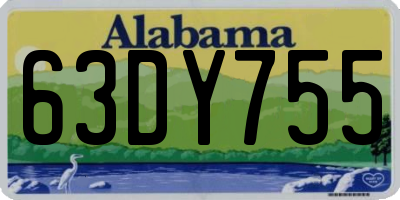 AL license plate 63DY755