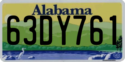 AL license plate 63DY761