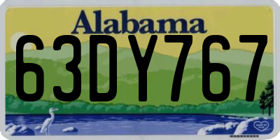 AL license plate 63DY767
