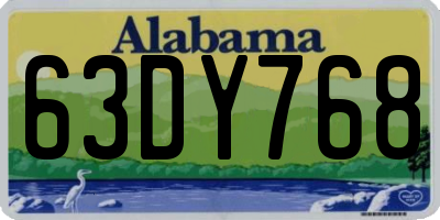 AL license plate 63DY768