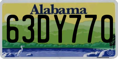 AL license plate 63DY770