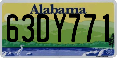 AL license plate 63DY771