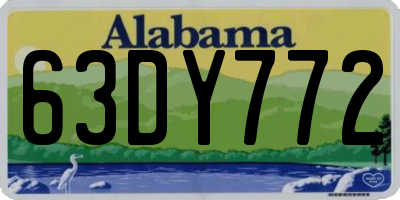 AL license plate 63DY772