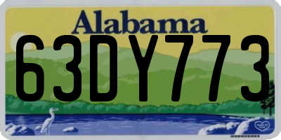 AL license plate 63DY773