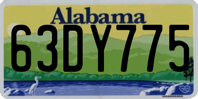 AL license plate 63DY775