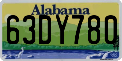AL license plate 63DY780