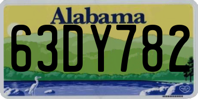 AL license plate 63DY782