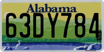 AL license plate 63DY784