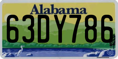 AL license plate 63DY786
