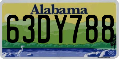 AL license plate 63DY788