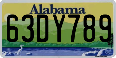 AL license plate 63DY789