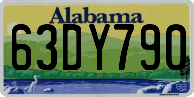 AL license plate 63DY790