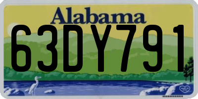 AL license plate 63DY791
