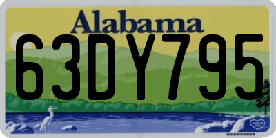 AL license plate 63DY795