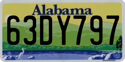 AL license plate 63DY797