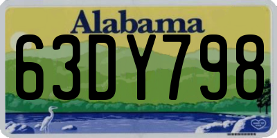 AL license plate 63DY798