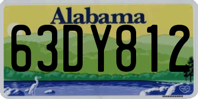 AL license plate 63DY812