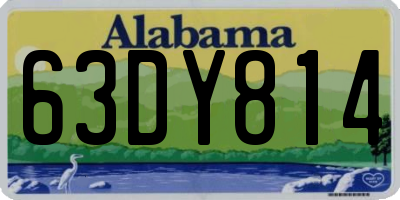 AL license plate 63DY814