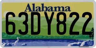 AL license plate 63DY822