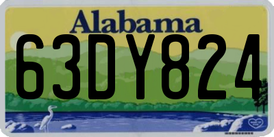 AL license plate 63DY824