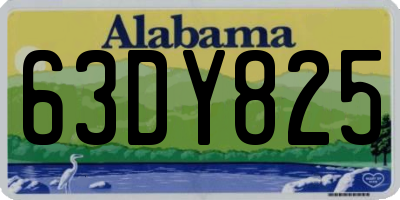 AL license plate 63DY825