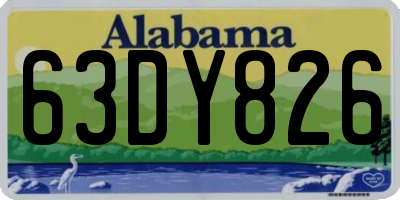 AL license plate 63DY826
