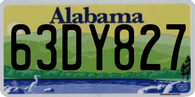 AL license plate 63DY827
