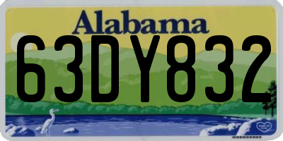 AL license plate 63DY832