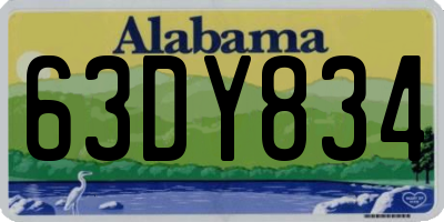 AL license plate 63DY834