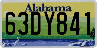 AL license plate 63DY841