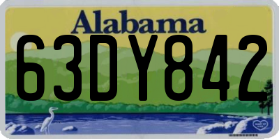 AL license plate 63DY842
