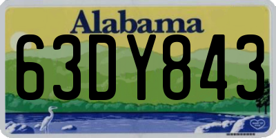 AL license plate 63DY843