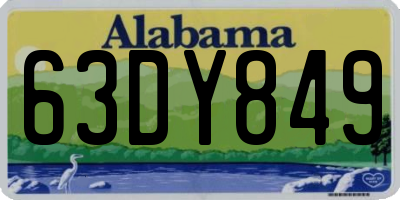 AL license plate 63DY849