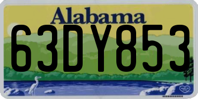 AL license plate 63DY853