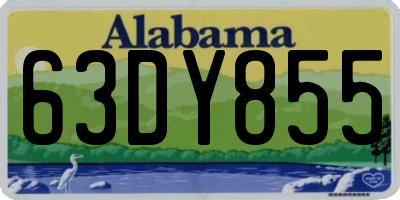 AL license plate 63DY855