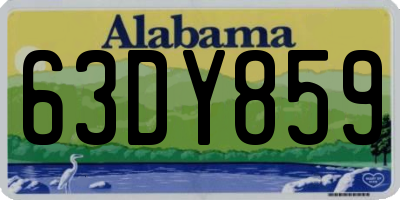 AL license plate 63DY859