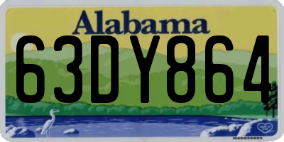 AL license plate 63DY864