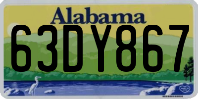 AL license plate 63DY867