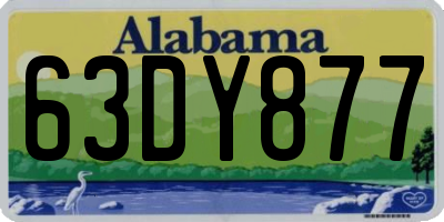 AL license plate 63DY877