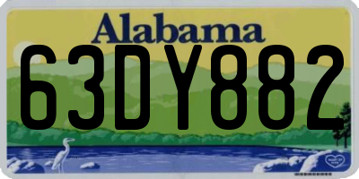 AL license plate 63DY882