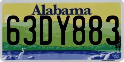 AL license plate 63DY883