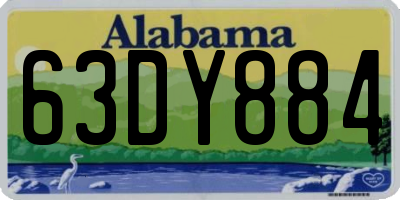 AL license plate 63DY884