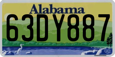 AL license plate 63DY887