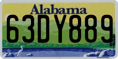 AL license plate 63DY889