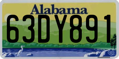 AL license plate 63DY891
