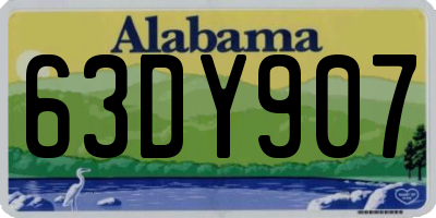AL license plate 63DY907