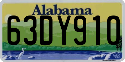 AL license plate 63DY910